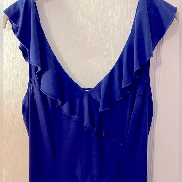 Dress Barn royal blue dress size 8 - Picture 2 of 7